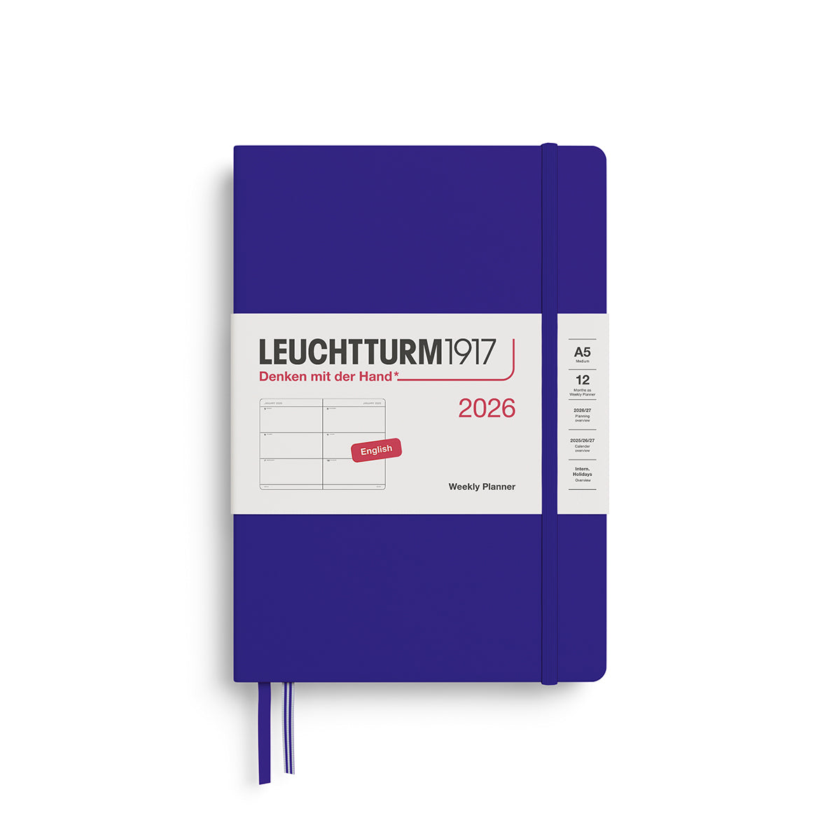 Leuchtturm Weekly Planner - Medium (A5) 5 3/4" x 8 1/4"