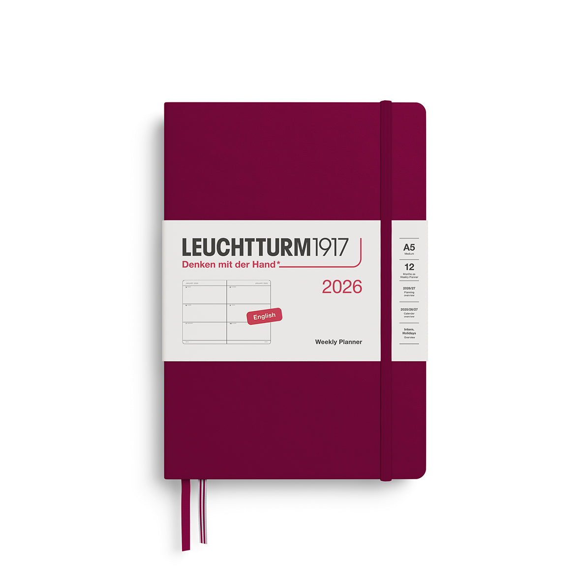 Leuchtturm Weekly Planner - Medium (A5) 5 3/4" x 8 1/4"