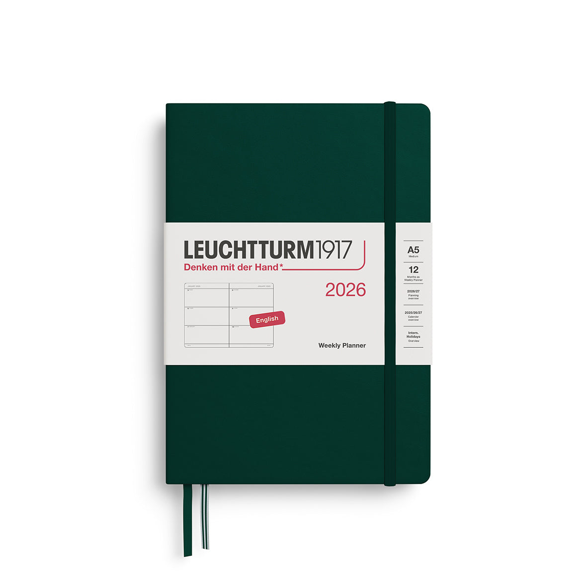 Leuchtturm Weekly Planner - Medium (A5) 5 3/4" x 8 1/4"