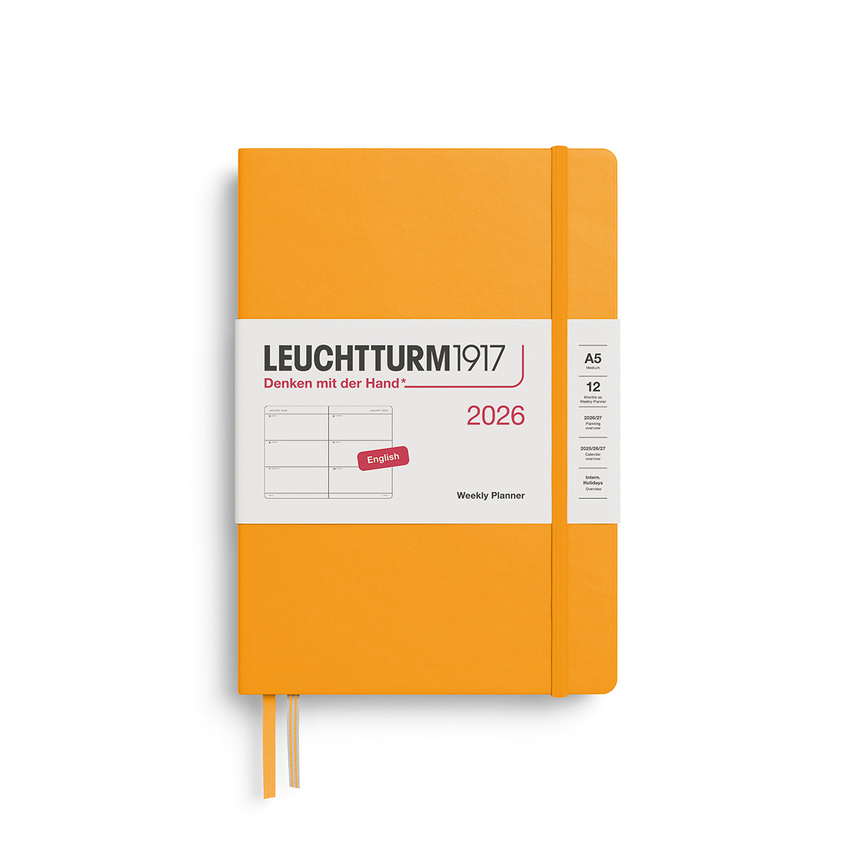 Leuchtturm Weekly Planner & Dot Notebook - Medium (A5) 5 3/4" x 8 1/4"