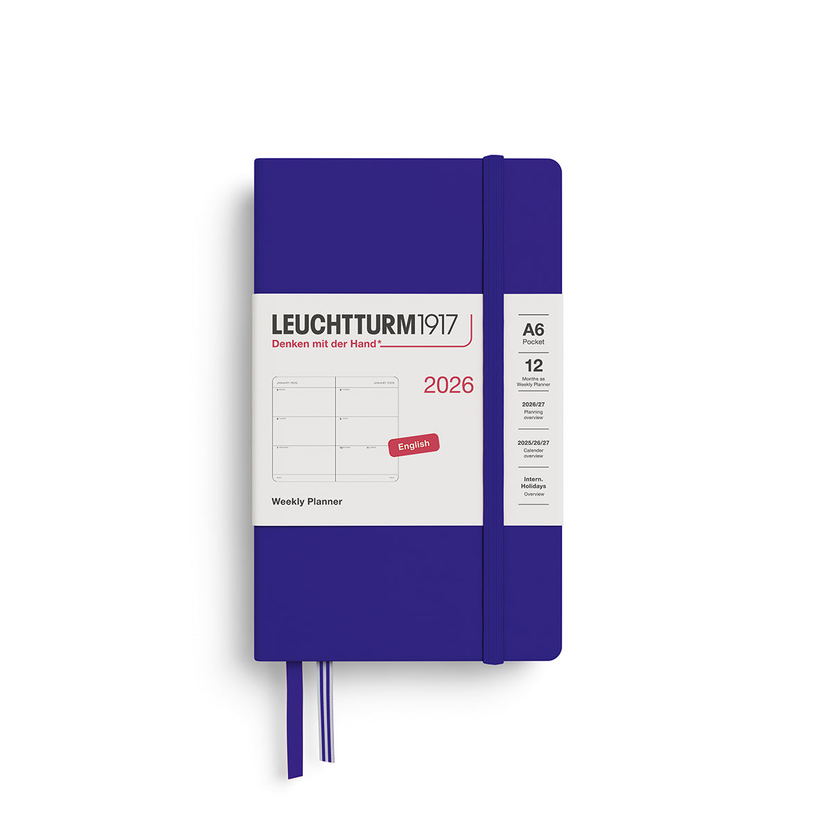 Leuchtturm Weekly Planner - Pocket (A6) 3 1/2" x 6"