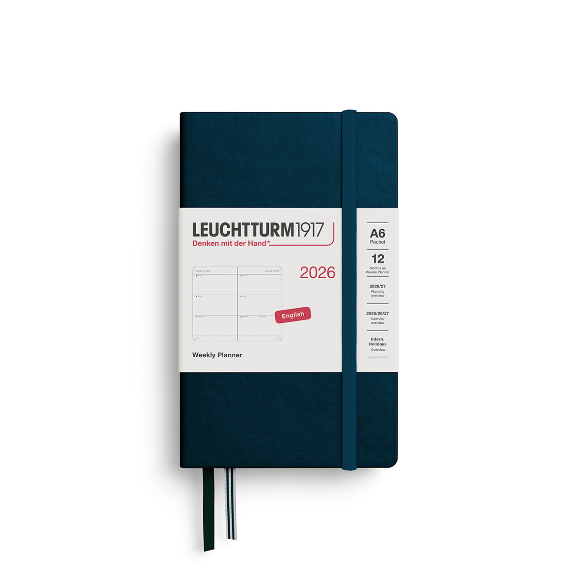 Leuchtturm Weekly Planner - Pocket (A6) 3 1/2" x 6"