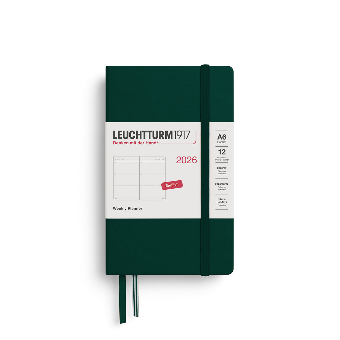 Leuchtturm Weekly Planner - Pocket (A6) 3 1/2" x 6"