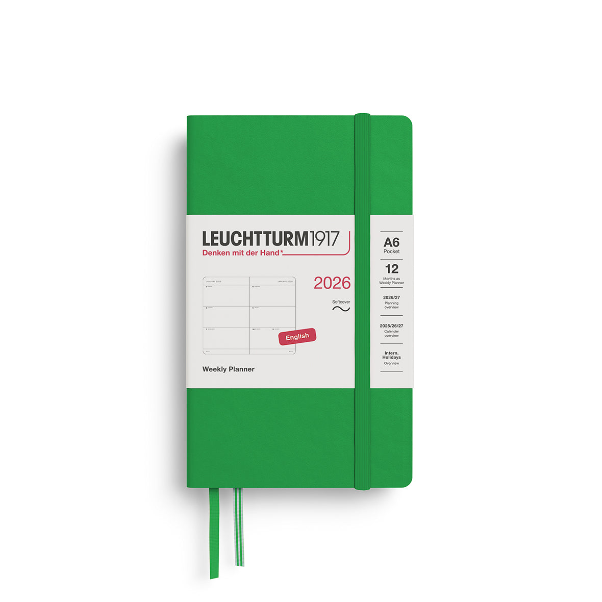 Leuchtturm Weekly Softcover Planner - Pocket (A6) 3 1/2" x 6"