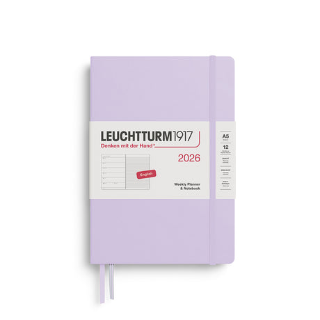 Leuchtturm Weekly Planner & Notebook - Medium (A5) 5 3/4" x 8 1/4"