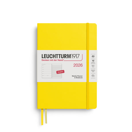 Leuchtturm Weekly Planner & Notebook - Medium (A5) 5 3/4" x 8 1/4"