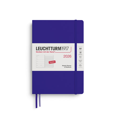 Leuchtturm Weekly Planner & Notebook - Medium (A5) 5 3/4" x 8 1/4"
