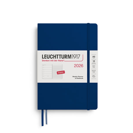 Leuchtturm Weekly Planner & Notebook - Medium (A5) 5 3/4" x 8 1/4"