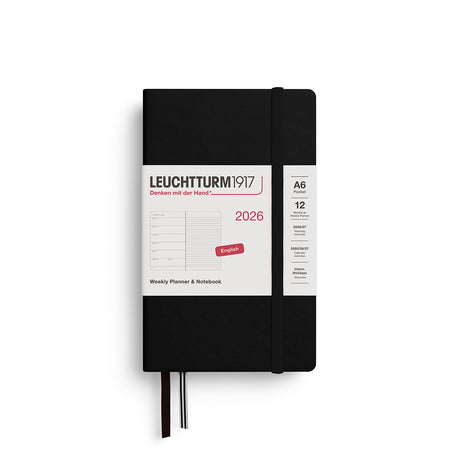 Leuchtturm Weekly Planner & Notebook - Pocket (A6) 3 1/2" x 6"