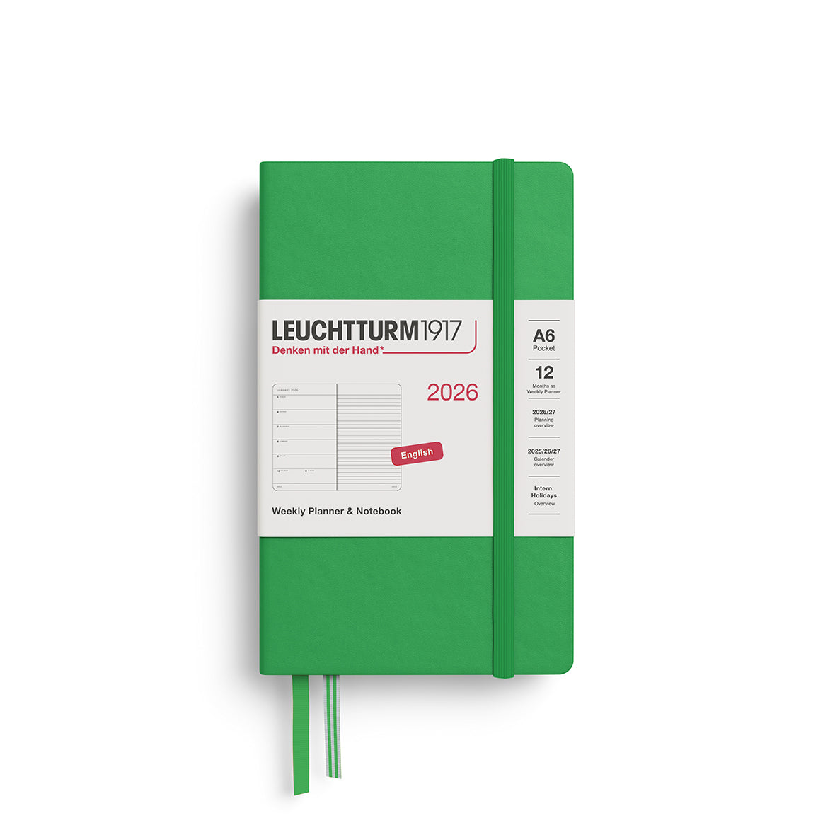 Leuchtturm Weekly Planner & Notebook - Pocket (A6) 3 1/2" x 6"