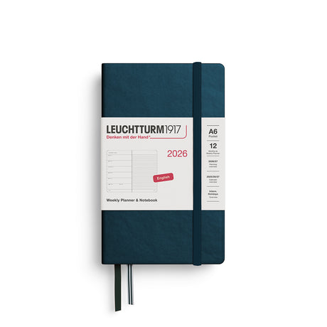 Leuchtturm Weekly Planner & Notebook - Pocket (A6) 3 1/2" x 6"