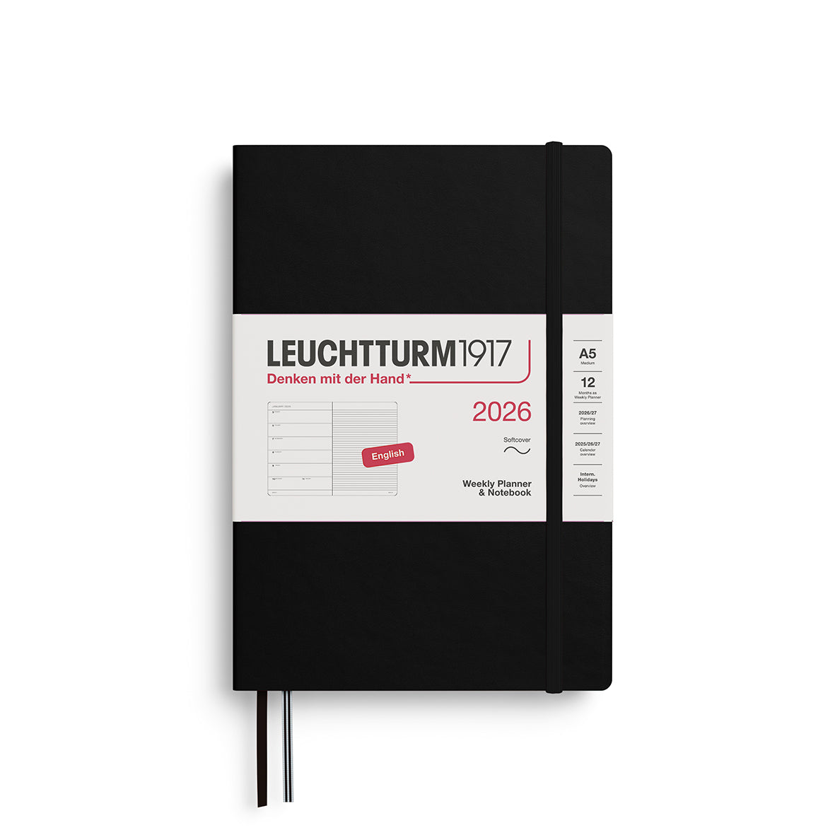 Leuchtturm Weekly Softcover Planner & Notebook - Medium (A5) 5 3/4" x 8 1/4"