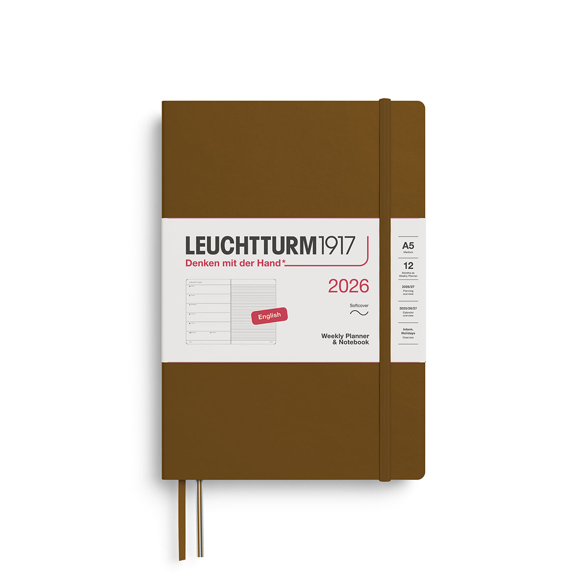 Leuchtturm Weekly Softcover Planner & Notebook - Medium (A5) 5 3/4" x 8 1/4"