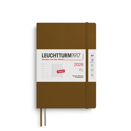 Leuchtturm Weekly Softcover Planner & Notebook - Medium (A5) 5 3/4" x 8 1/4"