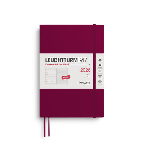 Leuchtturm Weekly Softcover Planner & Notebook - Medium (A5) 5 3/4" x 8 1/4"
