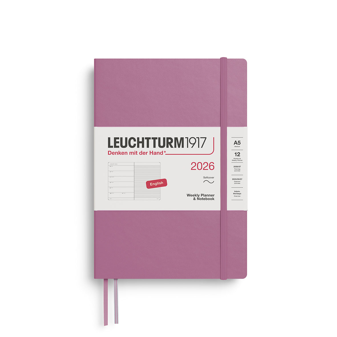 Leuchtturm Weekly Softcover Planner & Notebook - Medium (A5) 5 3/4" x 8 1/4"