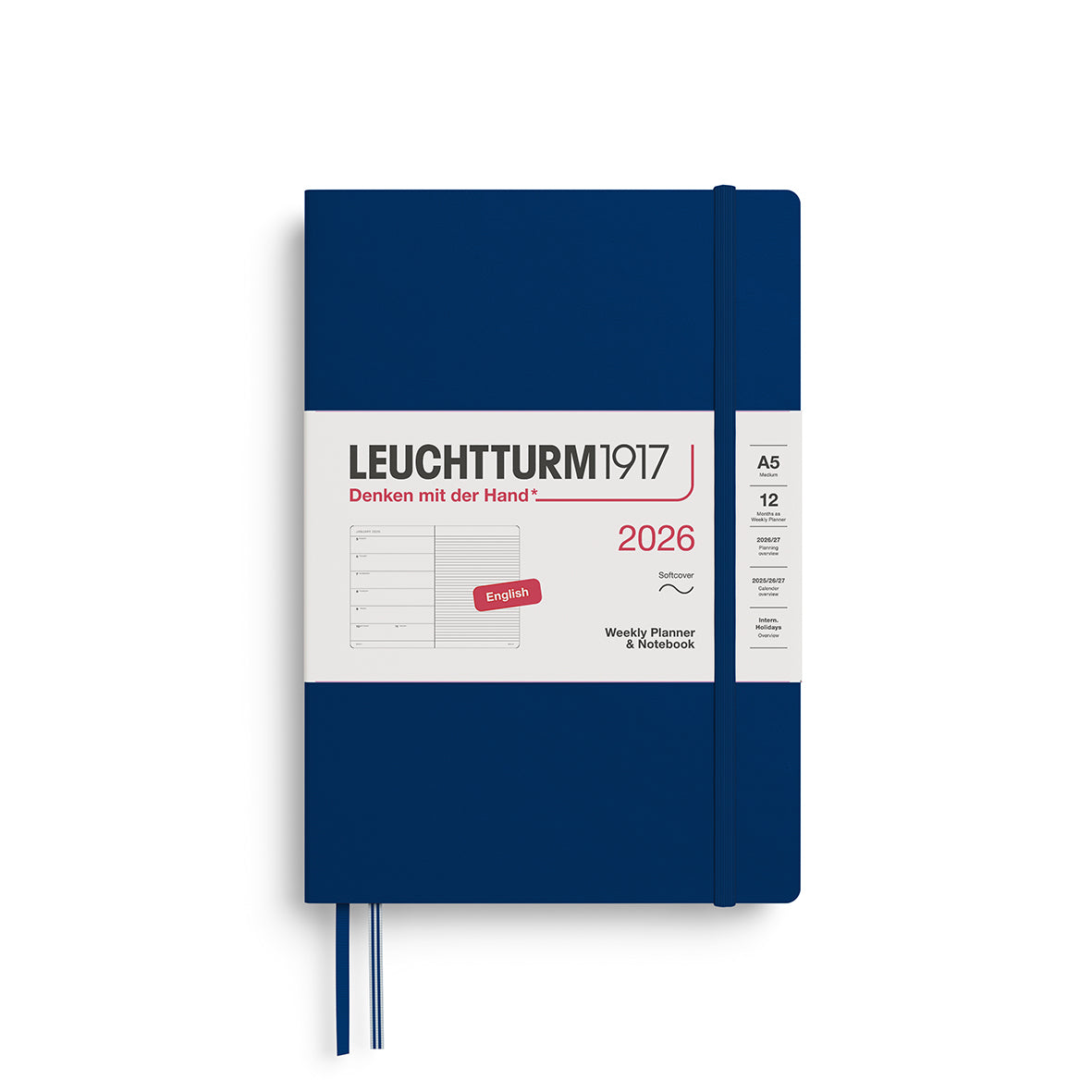 Leuchtturm Weekly Softcover Planner & Notebook - Medium (A5) 5 3/4" x 8 1/4"