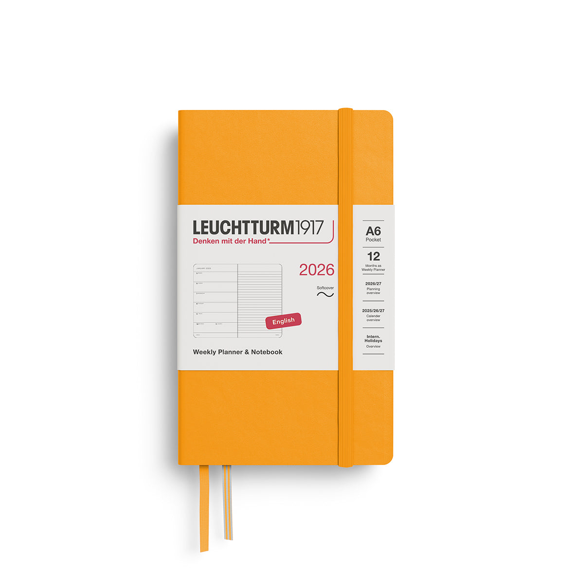 Leuchtturm Weekly Softcover Planner & Notebook - Pocket (A6) 3 1/2" x 6"