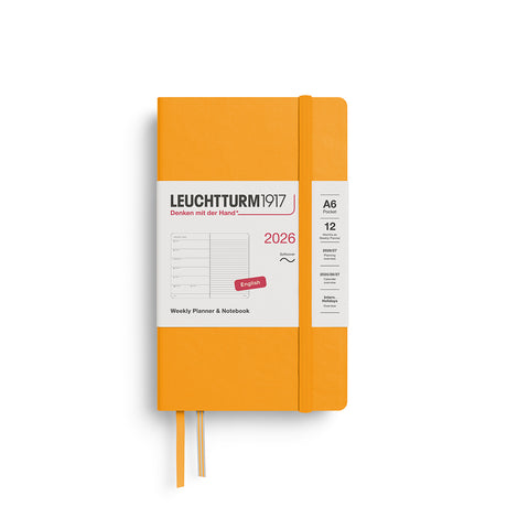 Leuchtturm Weekly Softcover Planner & Notebook - Pocket (A6) 3 1/2" x 6"