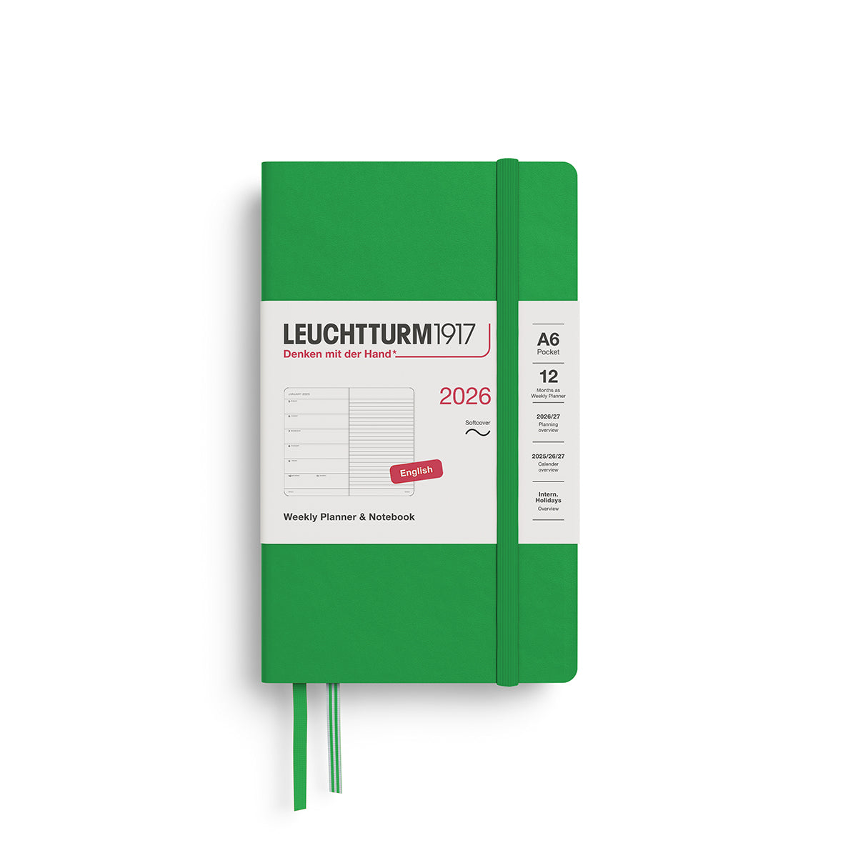 Leuchtturm Weekly Softcover Planner & Notebook - Pocket (A6) 3 1/2" x 6"