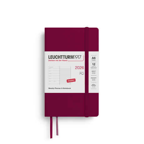 Leuchtturm Weekly Softcover Planner & Notebook - Pocket (A6) 3 1/2" x 6"