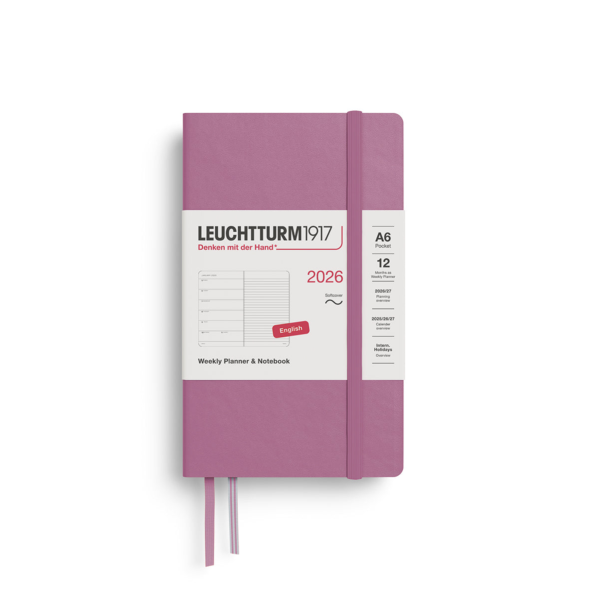 Leuchtturm Weekly Softcover Planner & Notebook - Pocket (A6) 3 1/2" x 6"