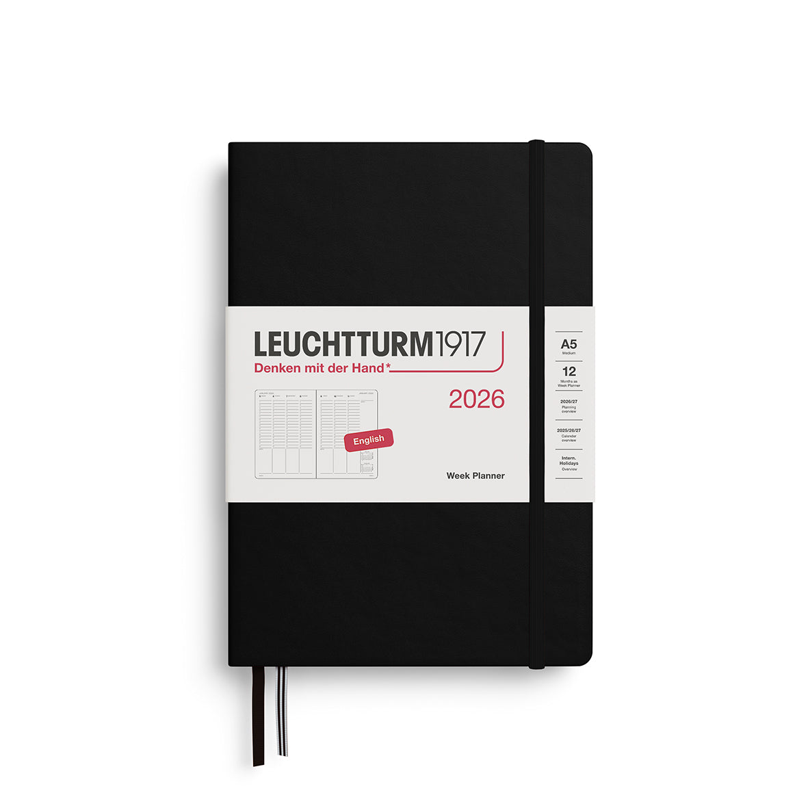 Leuchtturm Week Planner - Medium (A5) 5 3/4" x 8 1/4"