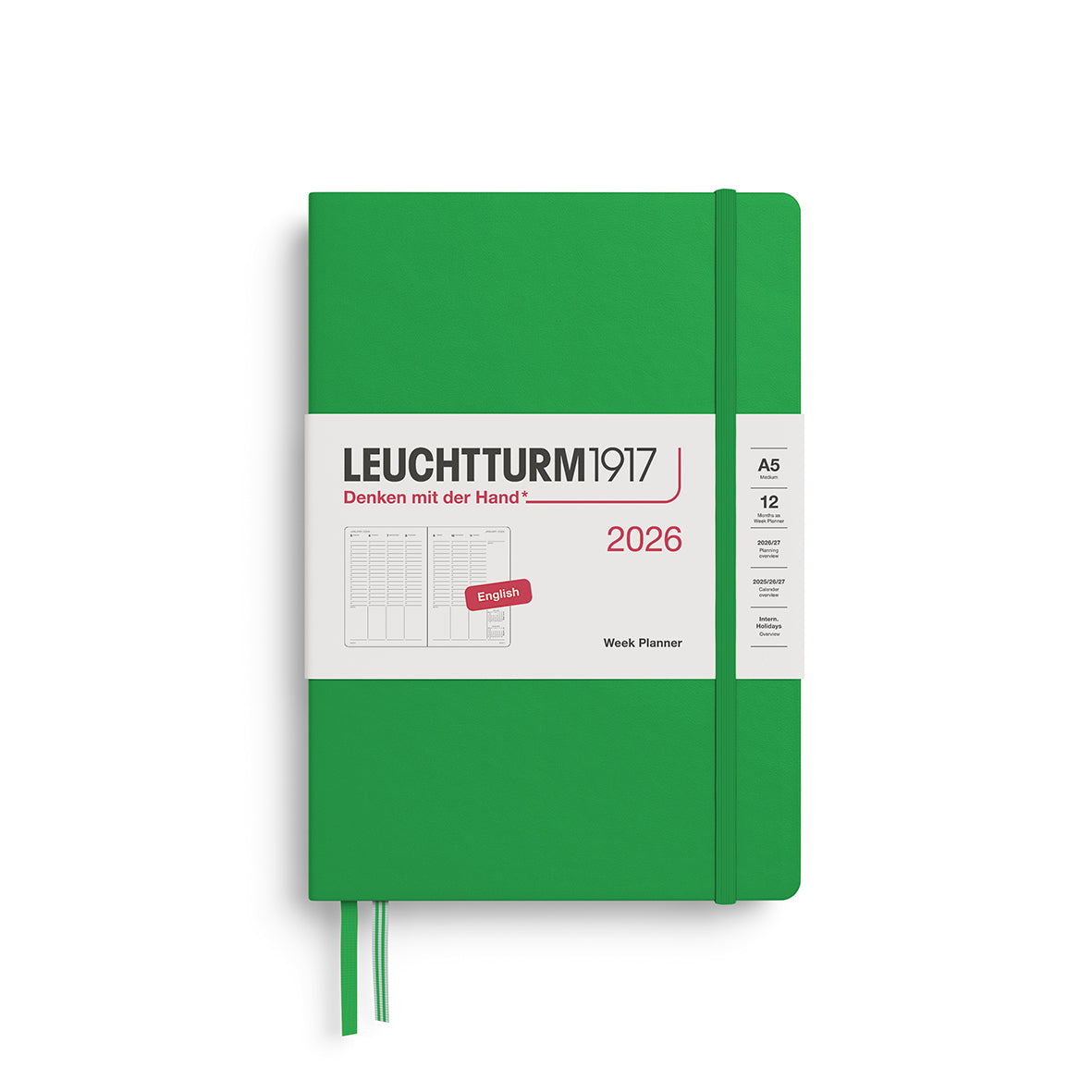 Leuchtturm Week Planner - Medium (A5) 5 3/4" x 8 1/4"