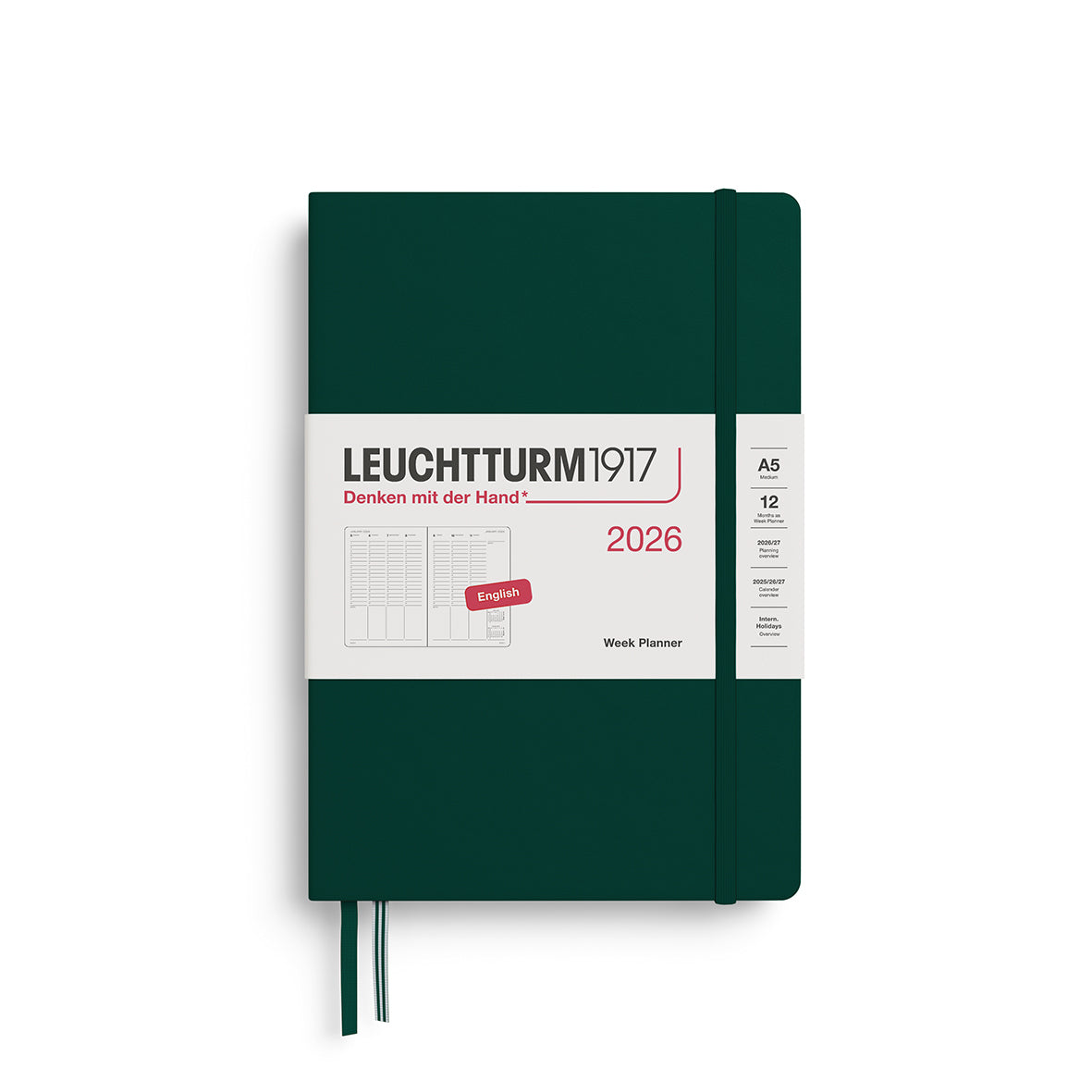 Leuchtturm Week Planner - Medium (A5) 5 3/4" x 8 1/4"
