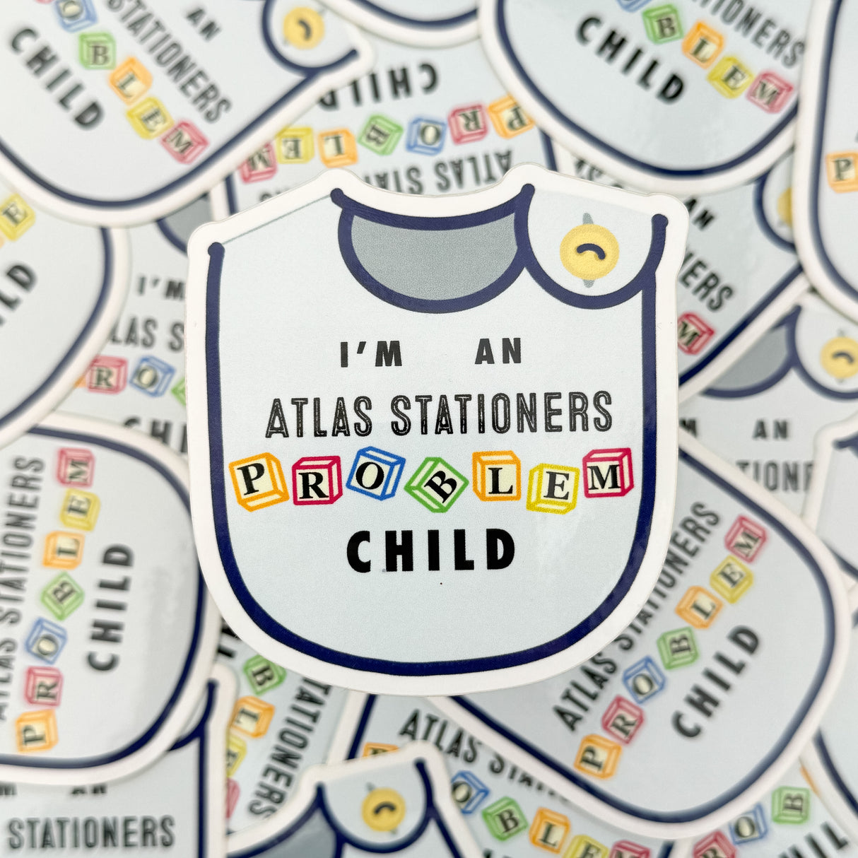 Atlas Stationers Sticker - I'm A Problem Child