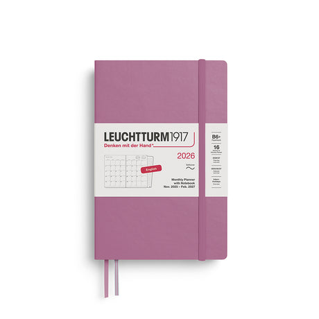 Leuchtturm Monthly Planner with Notebook - Paperback (B6+) 5" x 7 1/2"