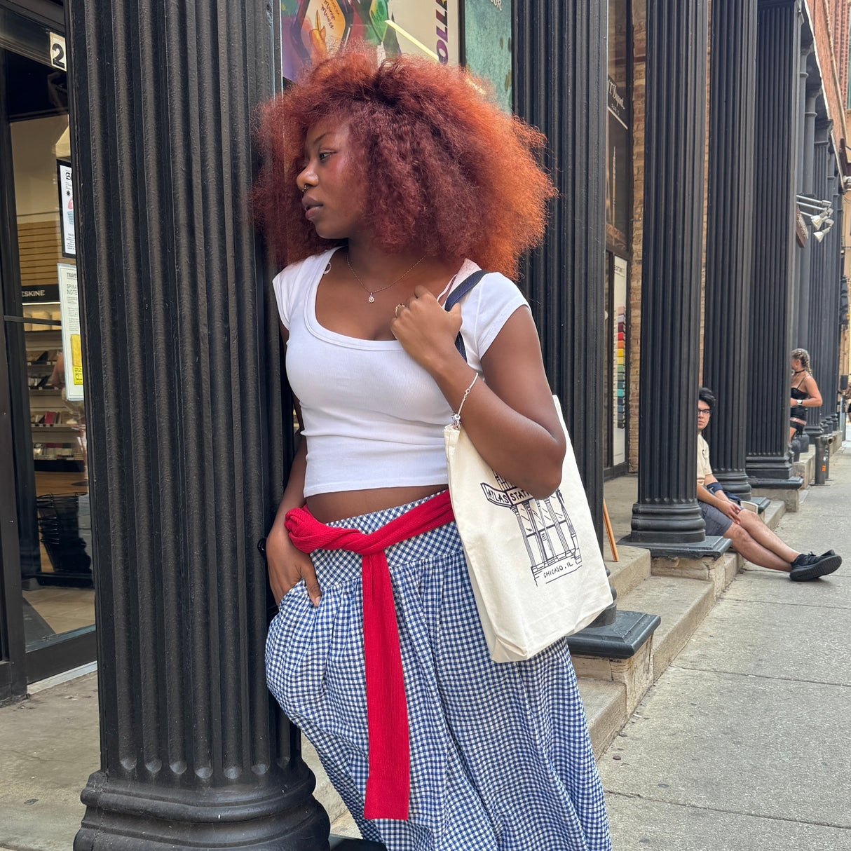 Atlas Stationers Tote Bag - Navy Storefront (Atlas Exclusive)