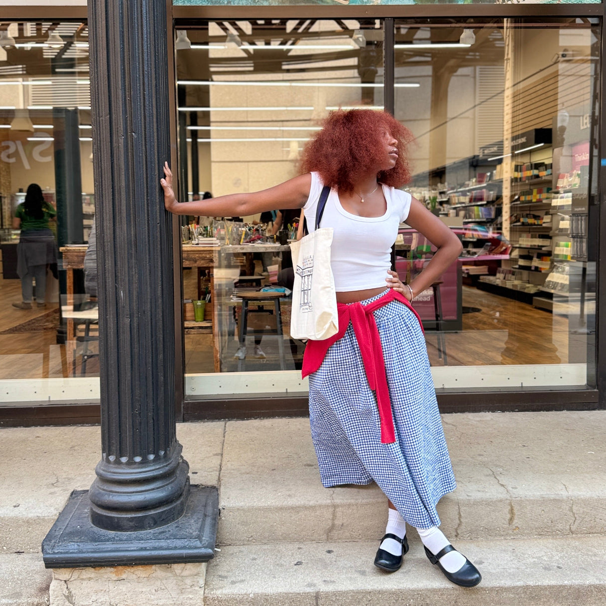 Atlas Stationers Tote Bag - Navy Storefront (Atlas Exclusive)