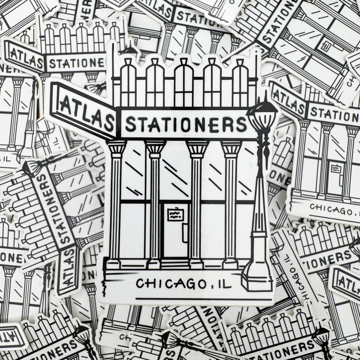 Atlas Stationers Sticker - Storefront Stamp