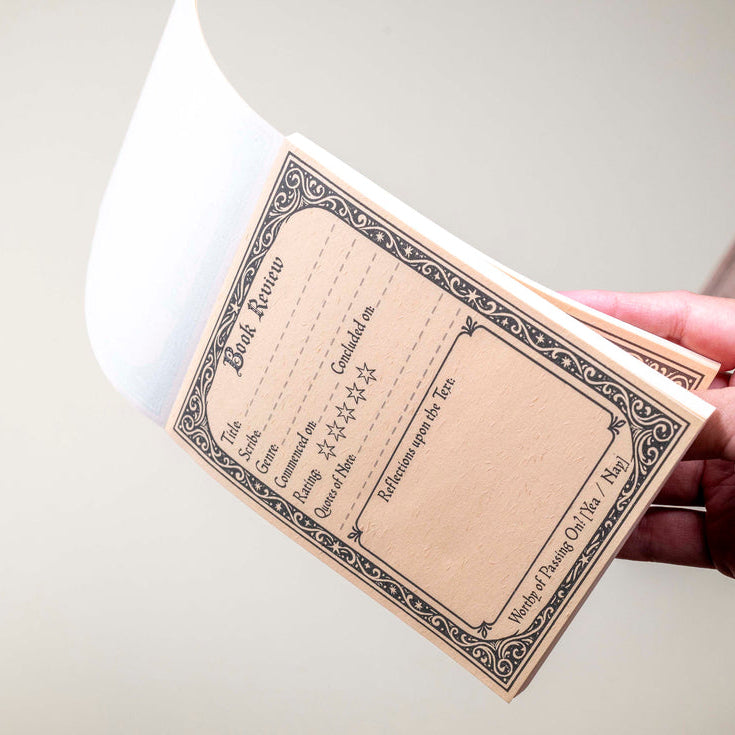 CoraCreaCrafts Book Review Notepad