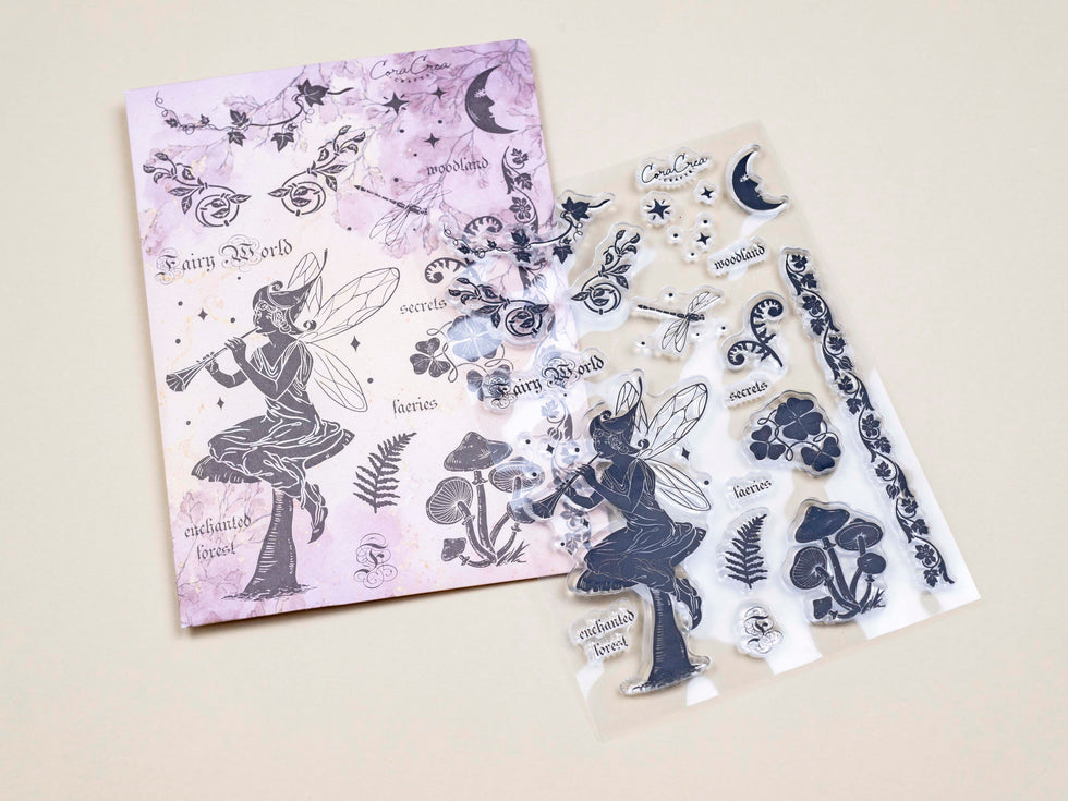 CoraCreaCrafts Fairy World Clear Stamps