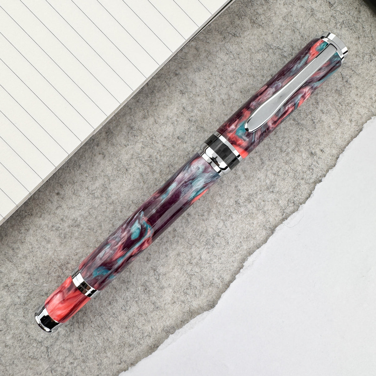 Monteverde Innova Fountain Pen - Salt Water Wine w/ Chrome (Atlas Exclusive)