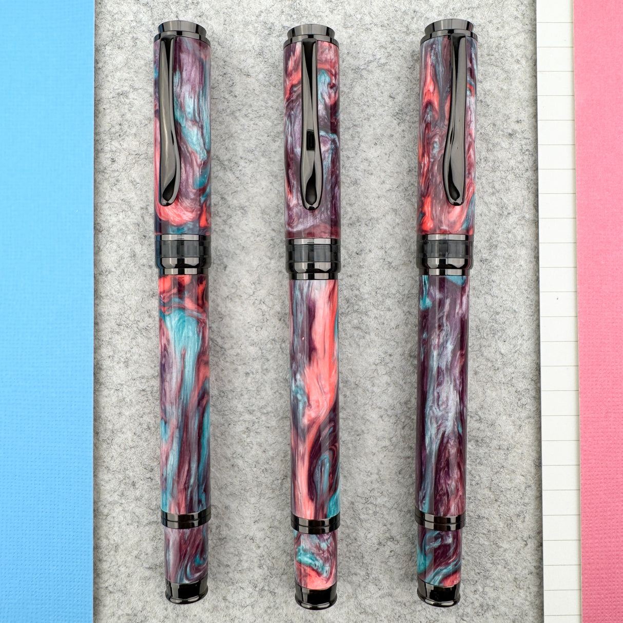 Monteverde Innova Fountain Pen - Salt Water Wine w/ Gunmetal (Atlas Exclusive)