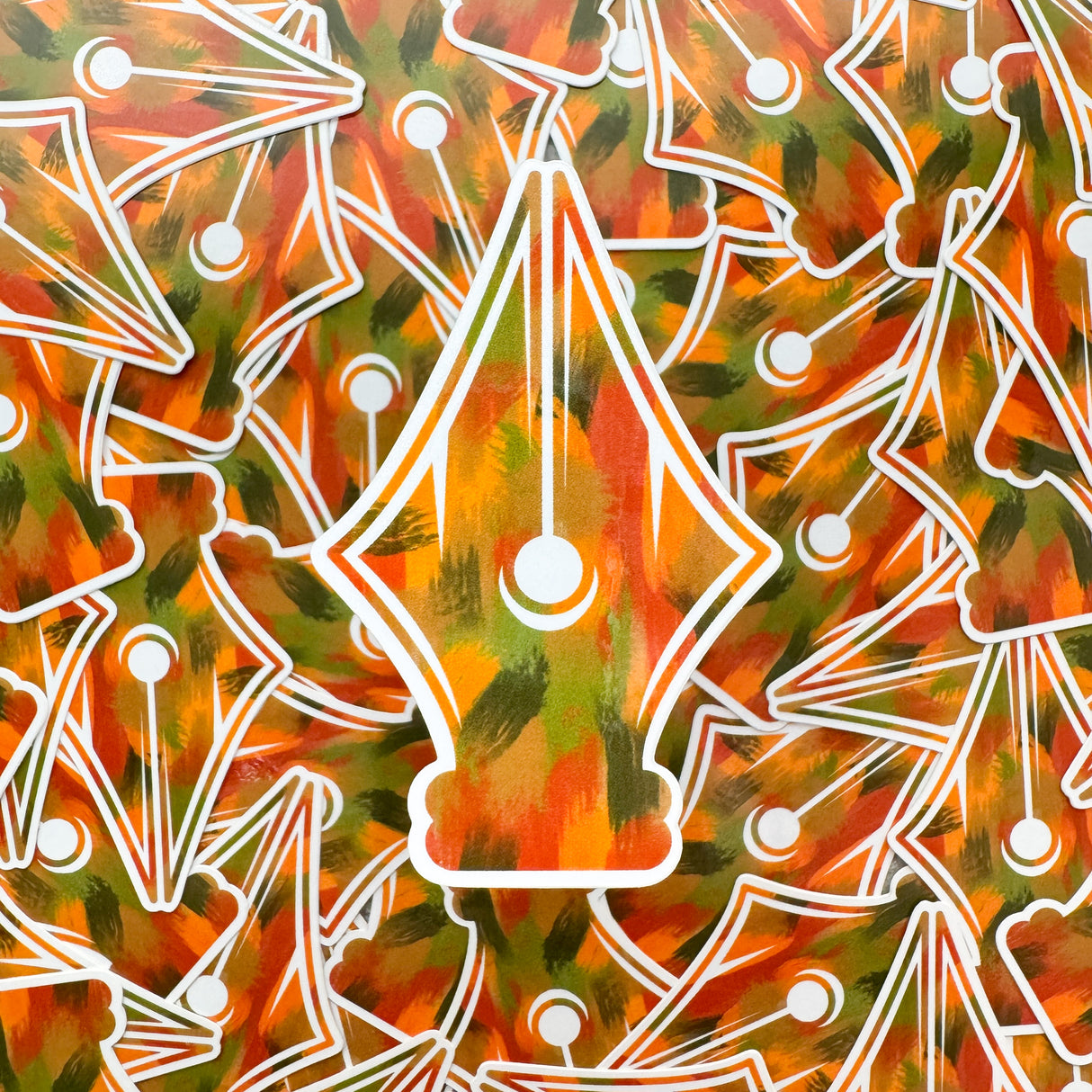 Atlas Stationers Sticker - Fall Camouflage Nib