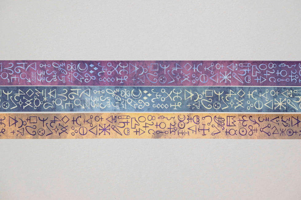 CoraCreaCrafts Alchemy Symbols Washi Tape Set