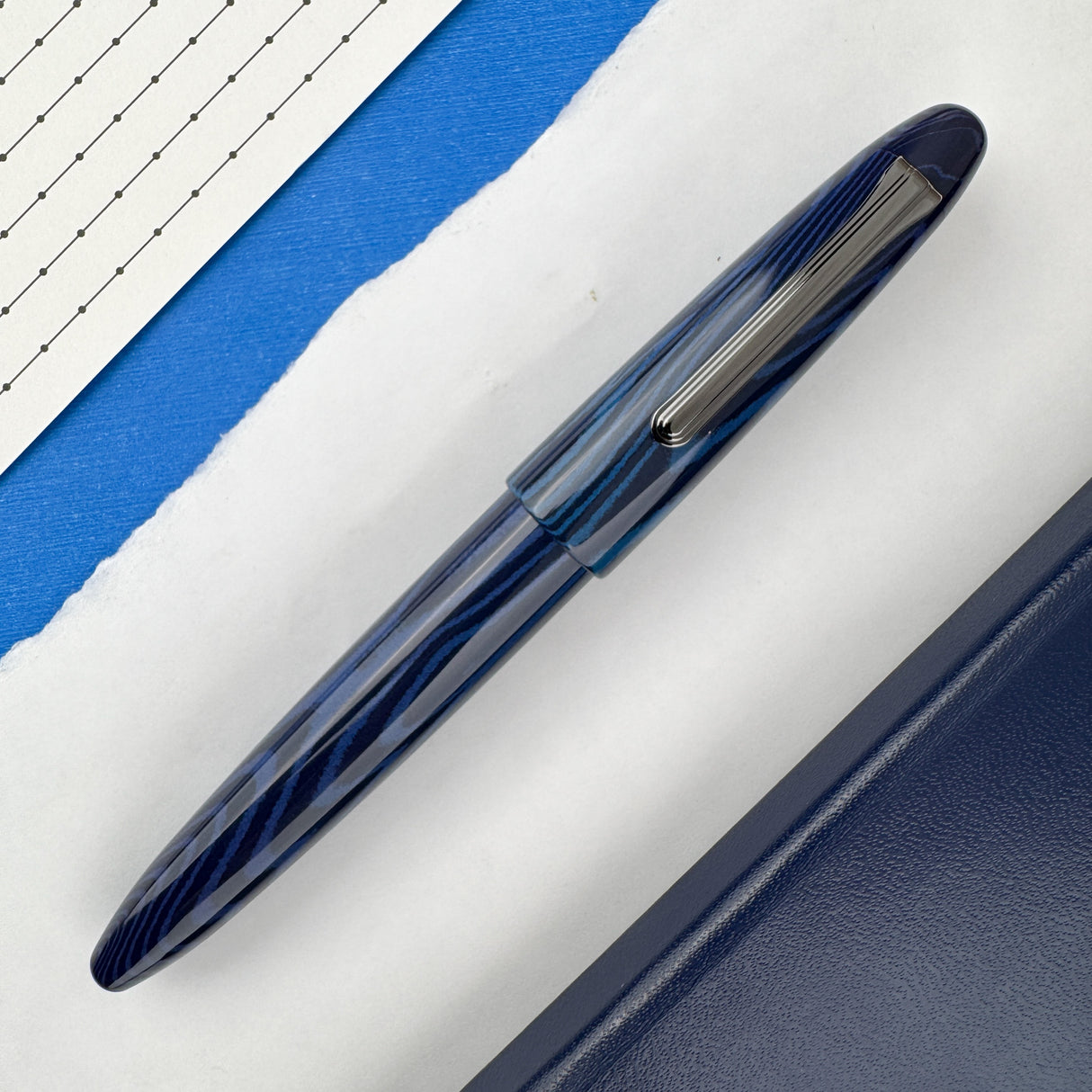 Sailor King of Pen Ebonite Fountain Pen - Blue Phoenix (Limited Edition)