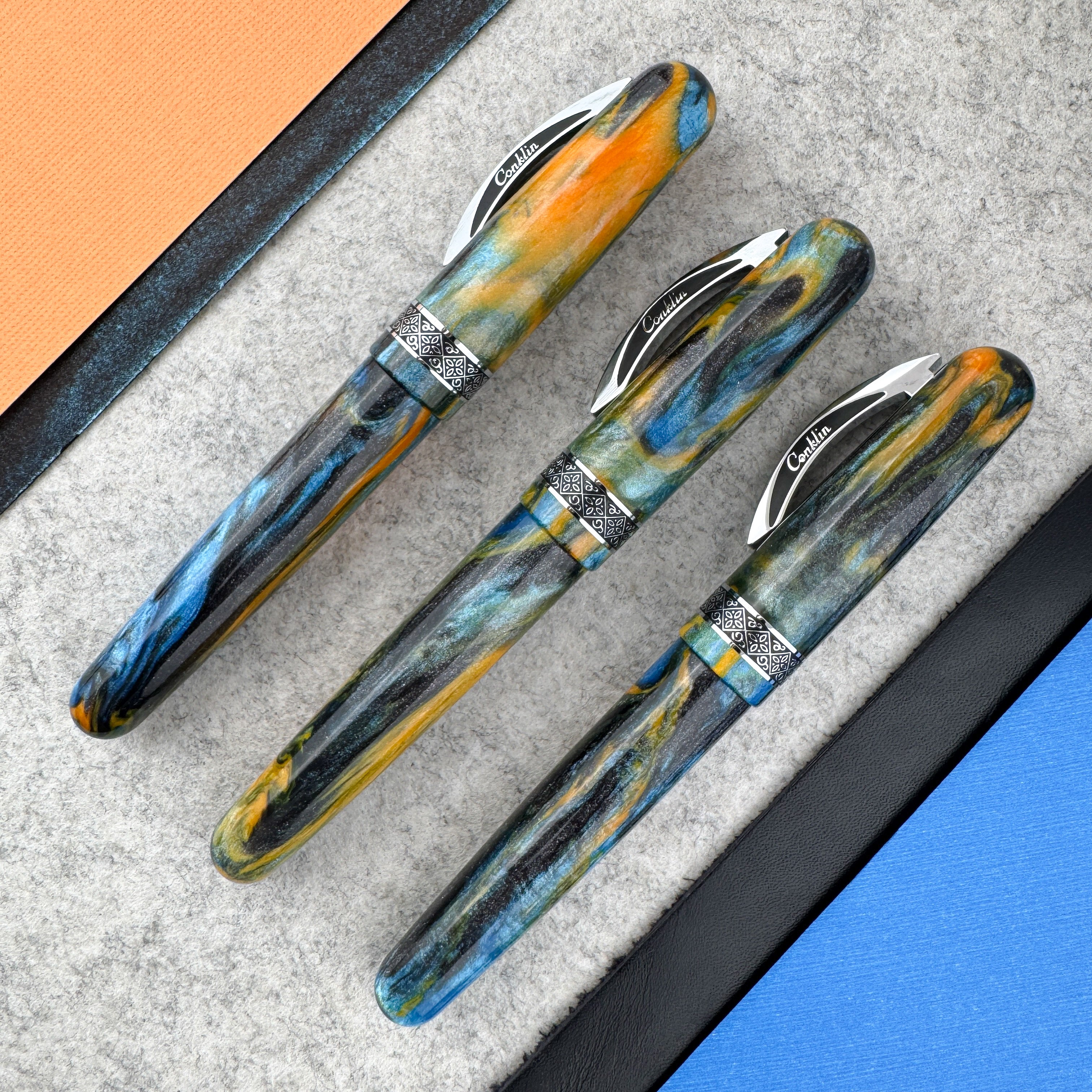 Conklin 1898 Ken's Mix Fountain Pen with Chrome Trim (Limited