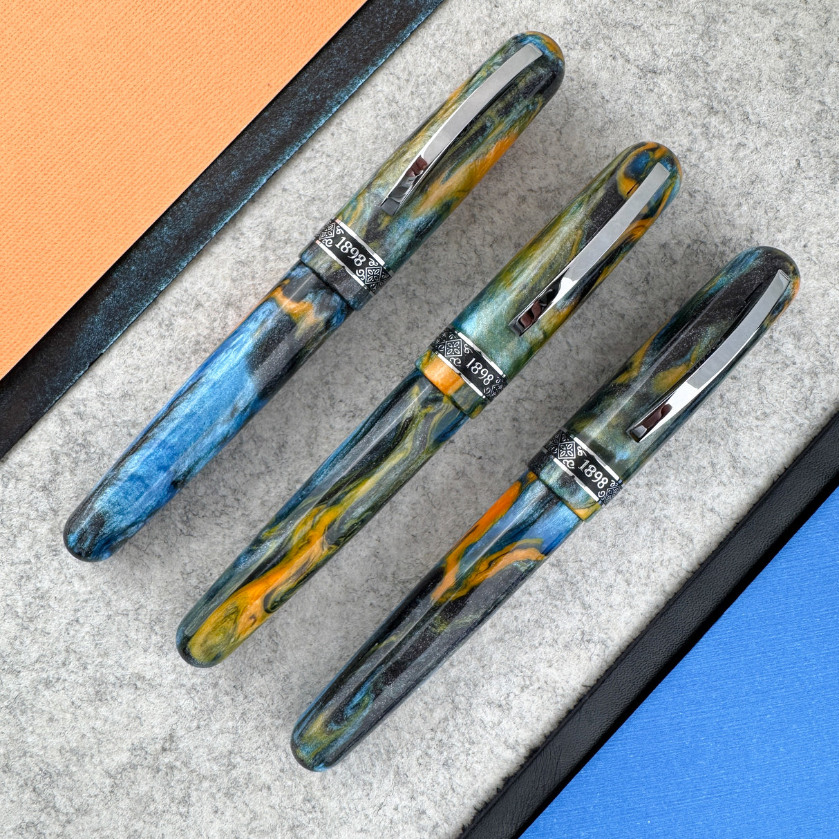 Conklin 1898 Ken's Mix Fountain Pen with Chrome Trim (Limited Edition)