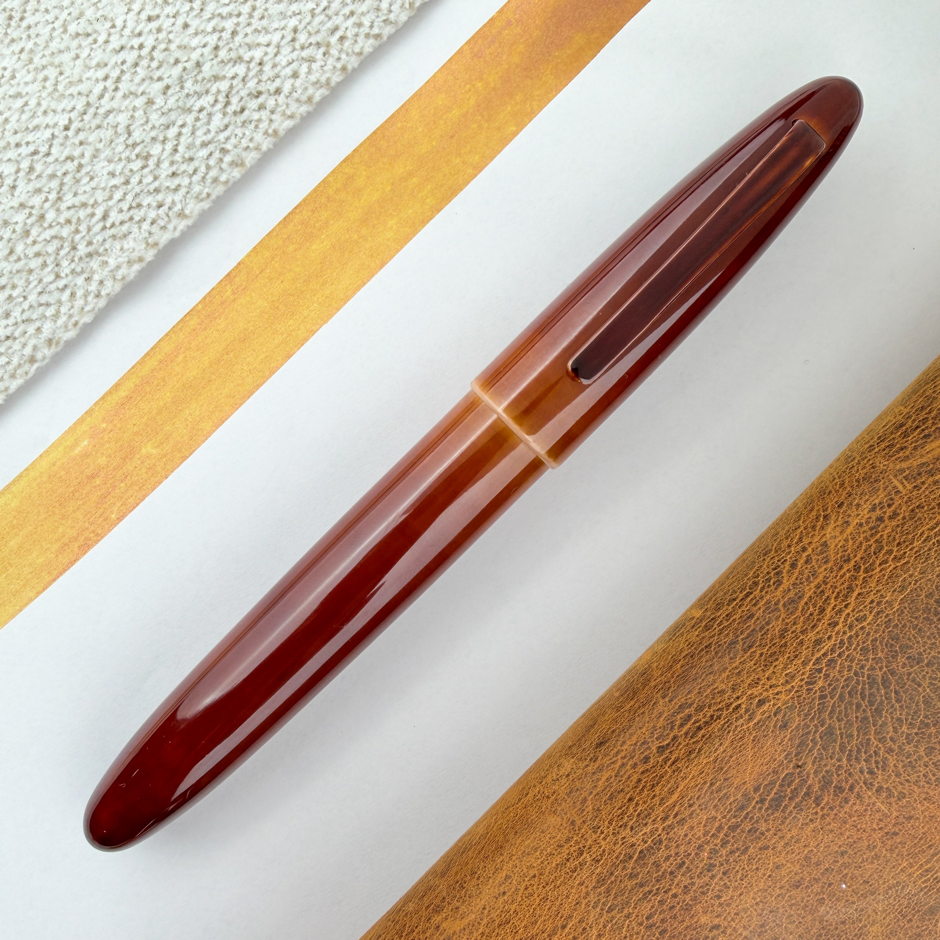 Taccia Miyabi Earth Fountain Pen - Toki Tamenuri (Limited Edition