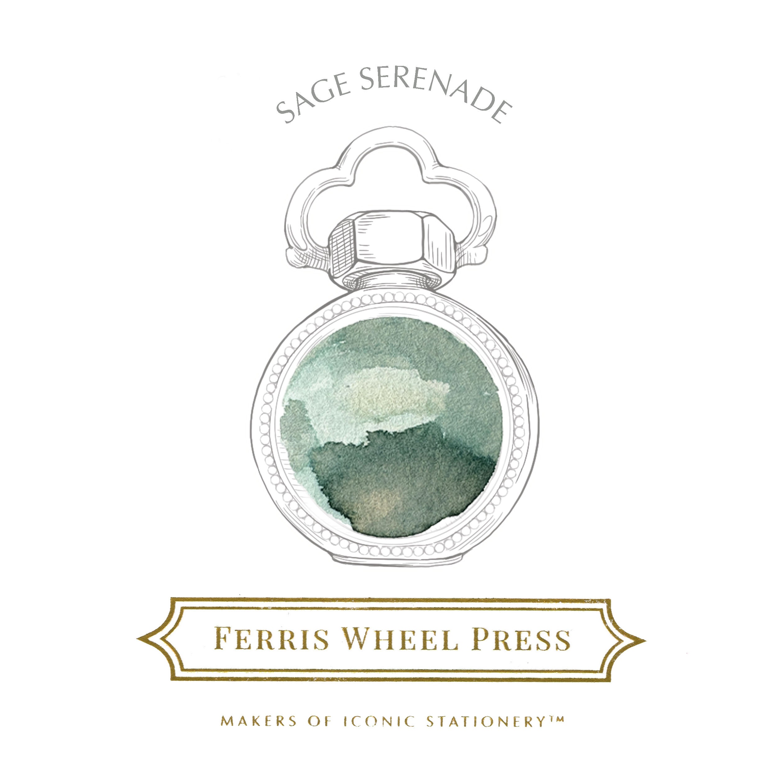 Ferris Wheel Press - Sage Serenade - 38ml Bottled Ink – Atlas