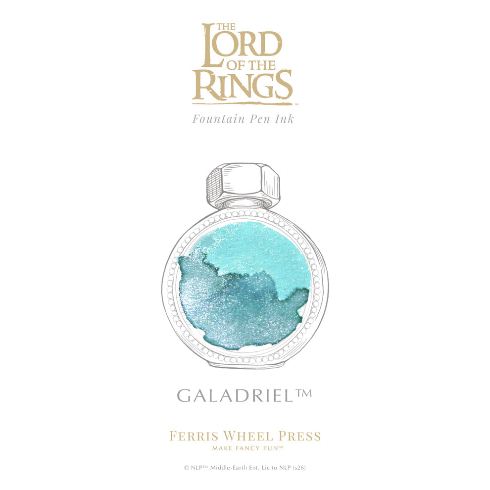 Ferris Wheel Press x The Lord of the Rings Galadriel Bijou Fountain Pen and Ink Set