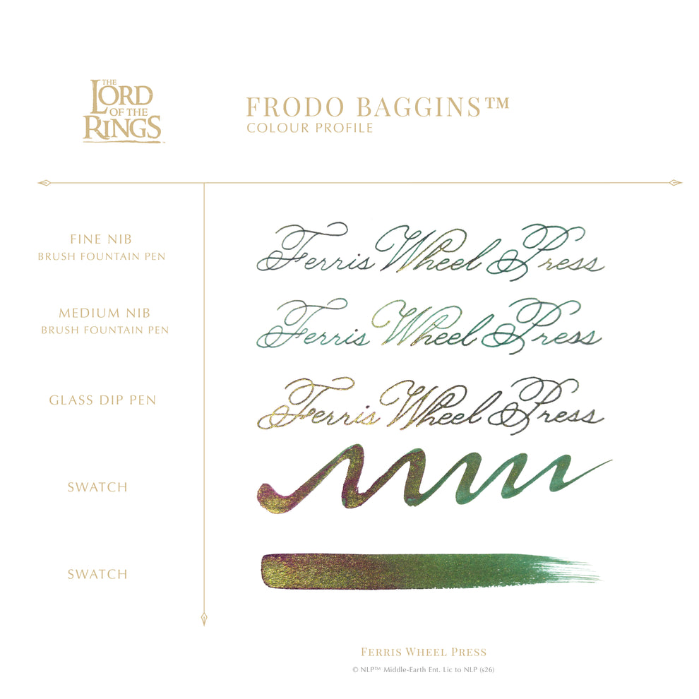 Frodo Signature Ferris Wheel Press x The Lord of the Rings Frodo Baggins Signature Ink ...