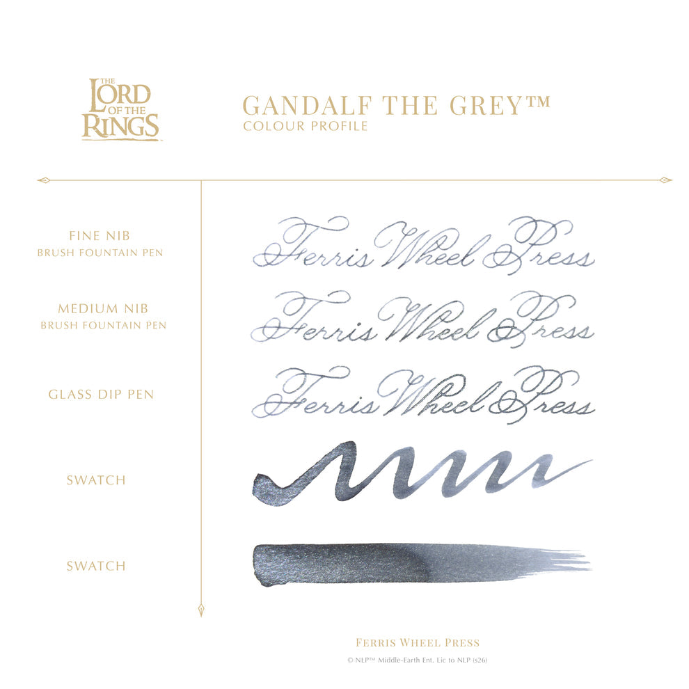 Ferris Wheel Press x The Lord of the Rings Nazgûl Signature Ink - 38ml Bottled Ink