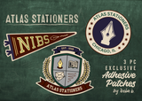 Atlas Stationers University Patches (3 Pack) (Atlas Exclusive)