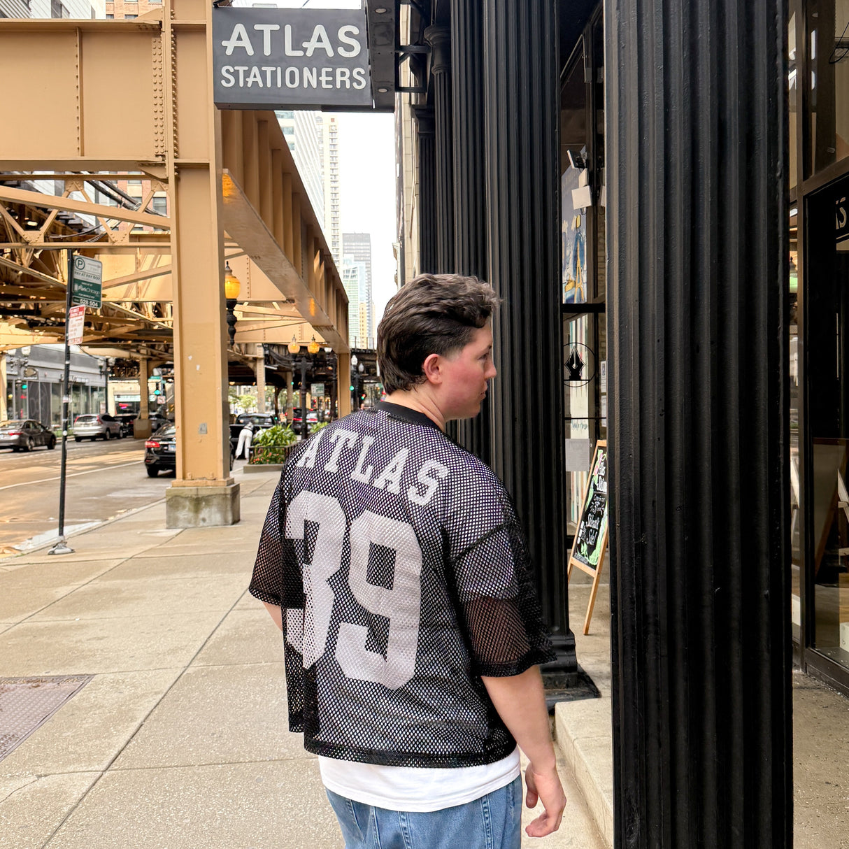 Atlas Stationers Mesh Jersey - Black (Atlas Exclusive)
